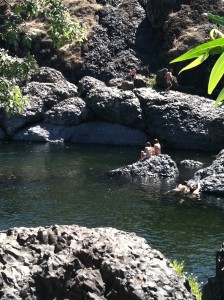 Bear Hole, Basalt Pool in Upper Bidwell Park, Chico, California