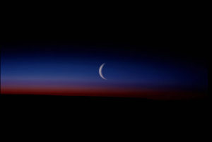 New Moon from Space Station, NASA